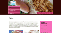 Desktop Screenshot of cafemichaelburger.com