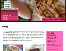 Tablet Screenshot of cafemichaelburger.com
